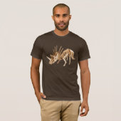 Styracosaurus Dinosaur Skeleton #1 T-shirt (Voorkant volledig)