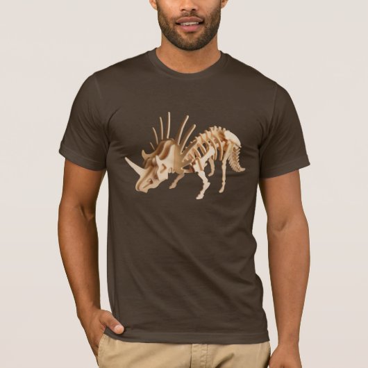 Styracosaurus Dinosaur Skeleton #1 T-shirt (Voorkant)