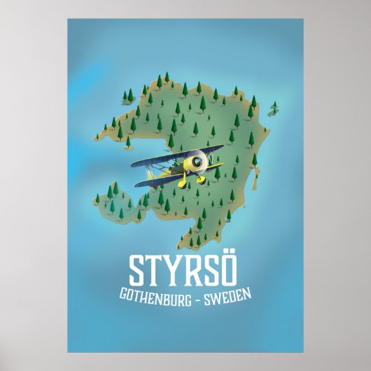 Styrsö, Zweden reisposter. Poster (Voorkant)