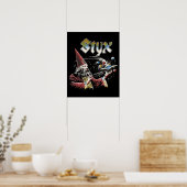 STYX Band Retro 70s Tribute Icons Poster (Keuken)