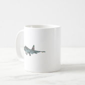 Su-25 Russisch Jet Vliegtuig Koffiemok (Voorkant links)