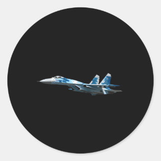 Su-27 Flanker Ronde Sticker