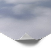 SU-27 flenker boven de wolken Poster (Hoek)