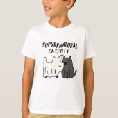 Su-purr-natuurlijke activiteit Funny Cat Pun T-shirt (Voorkant)