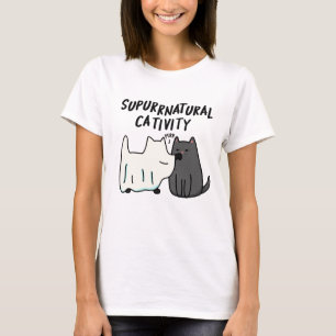 Su-purr-natuurlijke activiteit Grappige katten gra T-shirt