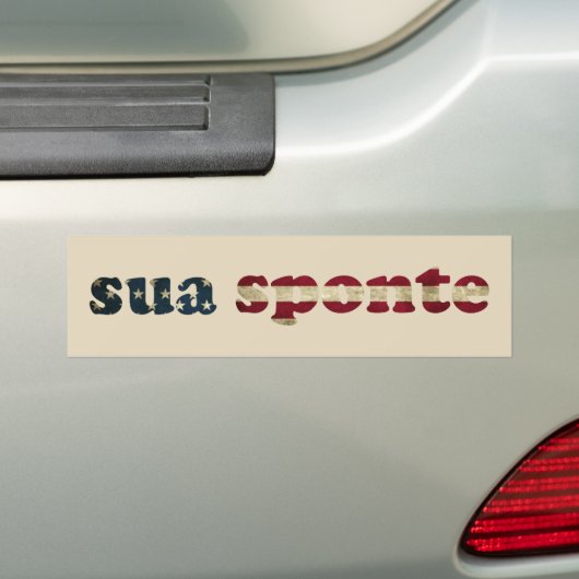 SUA SPONTE BUMPERSTICKER (Op auto)