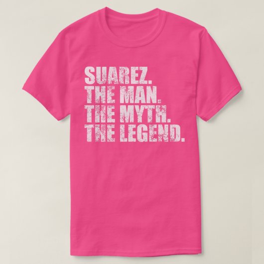SuarezSuarez Achternaam Suarez S T-shirt (Design voorkant)