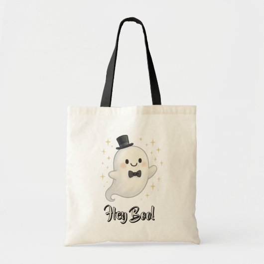 Suave cartoon Hey Boo spook Halloween Tote Bag (Voorkant)