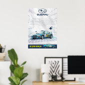 Subaru Impreza Poster (Thuiskantoor)