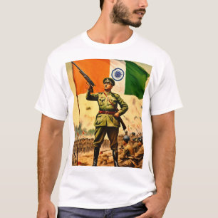 Subash Chandra Bose: Strijder van de Vrijheid T-shirt