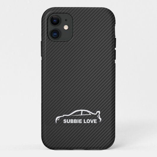 Subbie Love - STI white silhouette logo Case-Mate iPhone Case (Achterkant)