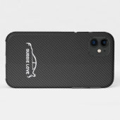 Subbie Love - STI white silhouette logo Case-Mate iPhone Case (Achterkant (horizontaal))