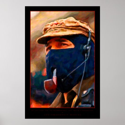 Subcomandante Marcos Poster (Voorkant)