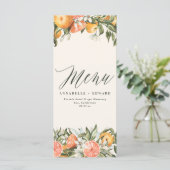 Subcutaan oranje citrus menu (Staand voorkant)