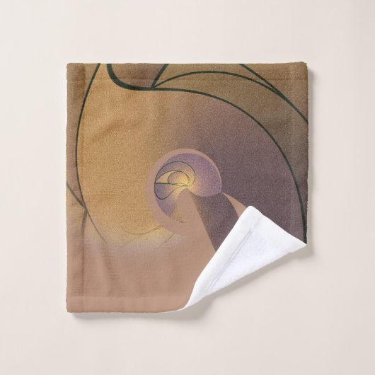 Subdued Earth Tone Designer Towel Bad Handdoek (Wasdoekje)