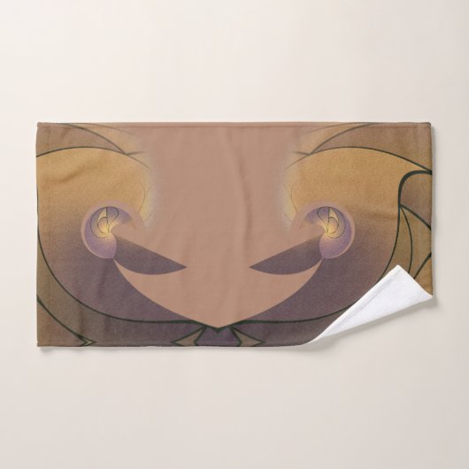 Subdued Earth Tone Designer Towel Bad Handdoek (Handdoek)