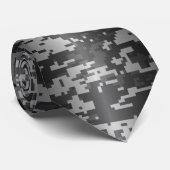 Subdued Grey Soldaat Digital Camo Stropdas (Opgerold)