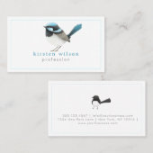Suberb Fairy Wren Bird - Custom Visitekaartje (Voorkant / Achterkant)
