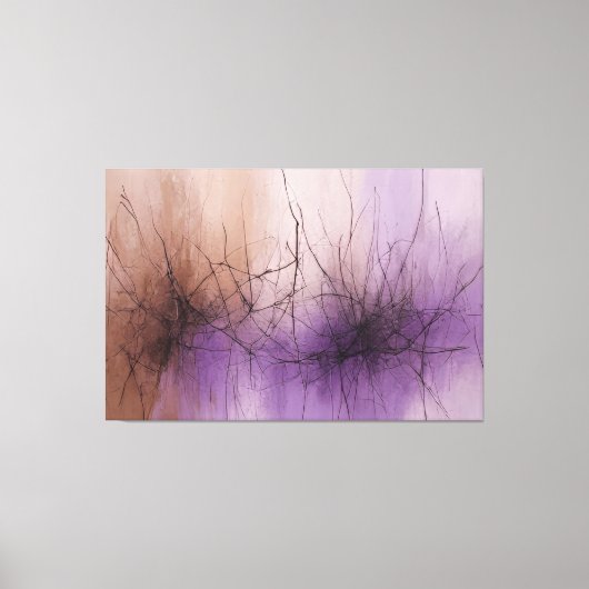 Sublieme netwerken: de dans van lijnen canvas afdruk (Voorkant)