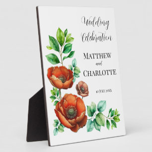 Sublieme Waterverf rode papavers in  stijl Fotoplaat