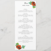 Sublieme Waterverf rode papavers in stijl Menu (Voorkant)