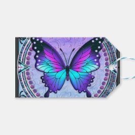 Sublimatie Vlinder met Achtergrond Cadeaulabel