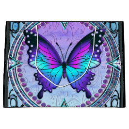 Sublimatie Vlinder met Achtergrond Groot Cadeauzakje