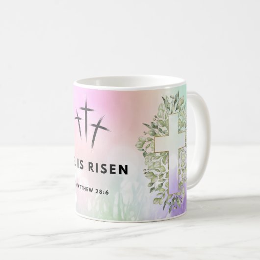 Sublimation de Mug Café de Pâques de Jésus Christ (Devant droit)