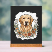 Sublimation Retriever Doré Floral (Neutre)