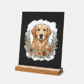 Sublimation Retriever Doré Floral (Angle)