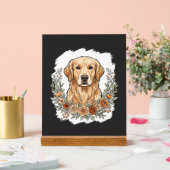 Sublimation Retriever Doré Floral (Mariage)