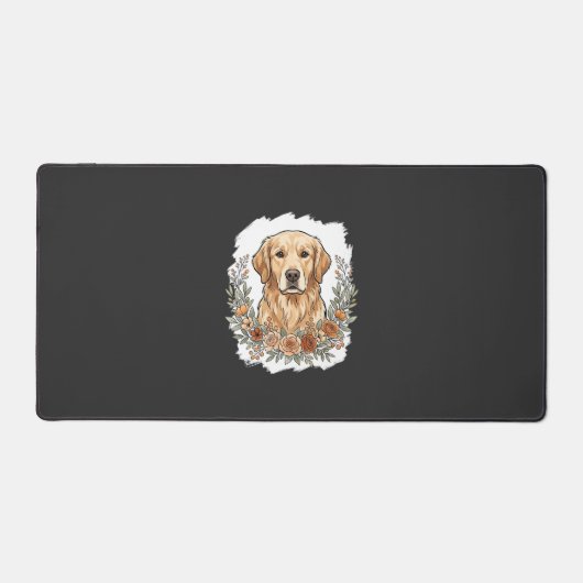 Sublimation Retriever Doré Floral (Recto)
