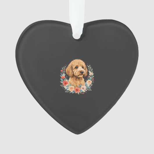 Sublimation ronde de chien floral (devant)