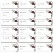 Sublime Bourgogne Préadressé Invités Étiquette (Devant)