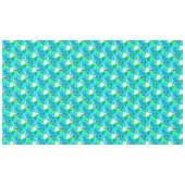 Sublime Himalayan Poppy Aqua Green Floral Pattern Tafelkleed (Voorkant (Horizontaal))