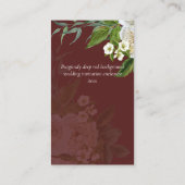 Sublime Invitations de mariage DÉTAILS Rose de boî (Dos)