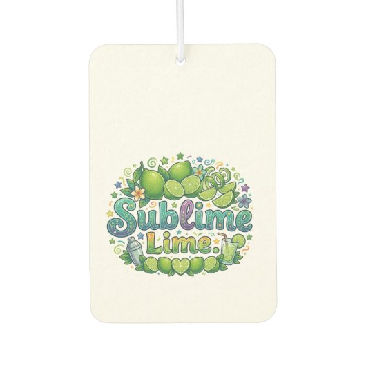 Sublime Lime Luchtverfrisser (Voorkant)