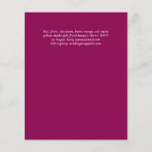 Sublime Mulberry oranje Floral Wedding Suite (Achterkant)