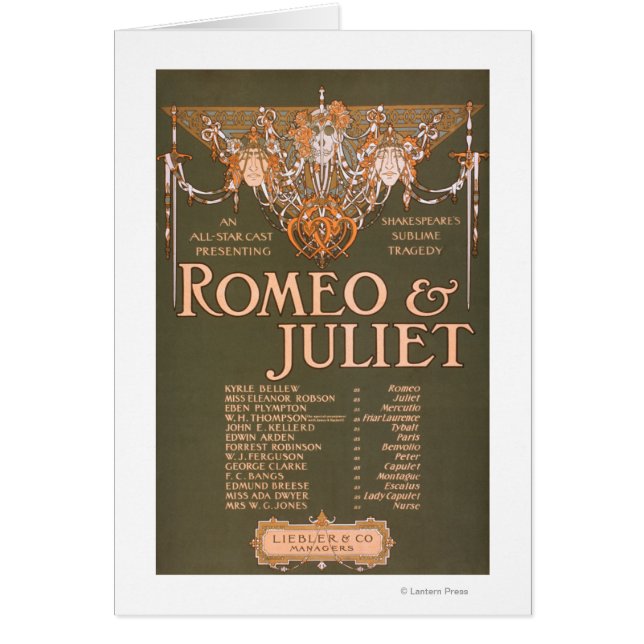 Sublime Tragedie van Shakepeare "Romeo & Juliet" (Voorkant)