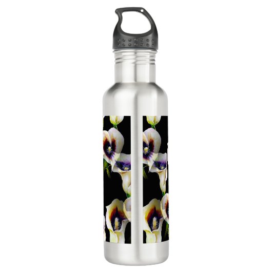 Sublime Waterverf Arum Calla Lilies Waterfles (Achterkant)