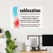 Subluxdefinitie chiropraktijk poster (Thuiskantoor)