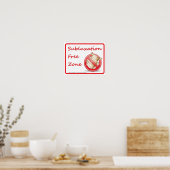 Subluxe vrijzone Chiropractic Wall Sign Poster (Keuken)