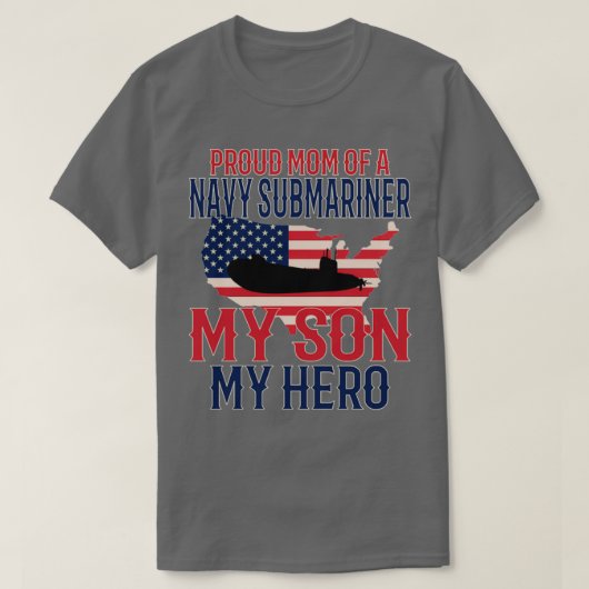 Submariner onderzeeërs Veteraan Militaire Prouze M T-shirt (Design voorkant)