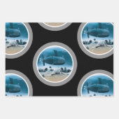 Submariner Wrapping Paper Flat Sheet Set van 3 (Voorkant 2)
