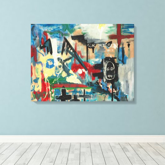 submission. canvas print (Insitu (Houten vloer))