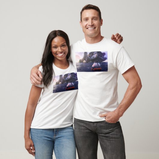 Subnautica Escape Pod Artwork Aurora Poster T-shirt (Unisex)