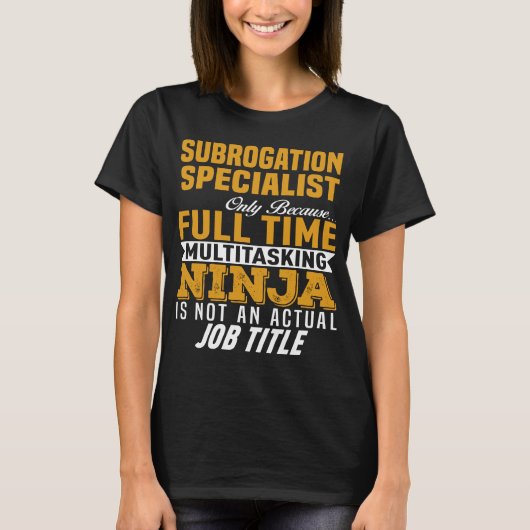 Subrogatiespecialist T-shirt (Voorkant)