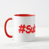 "#Subscribe" Cute Design. Bestel nu Mok (Links)