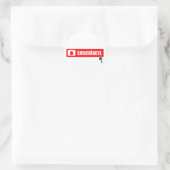subscription ronde sticker (Tas)