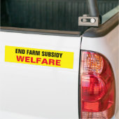 SUBSIDIE VAN EINDBOERDERIJ BUMPERSTICKER (Op Truck)